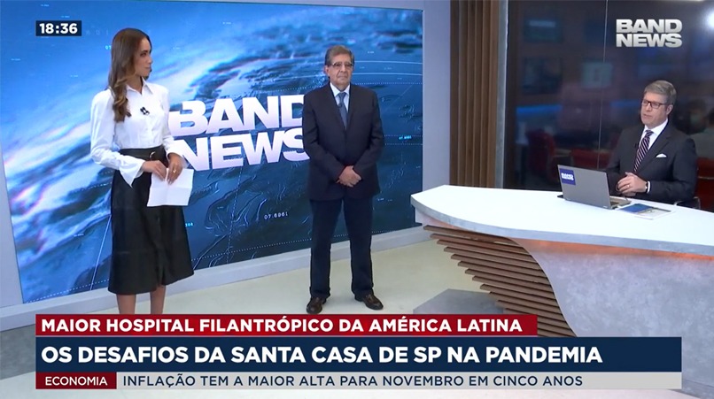 BandNews entrevista o ex-provedor da Santa Casa de SP sobre os desafios da instituição na pandemia